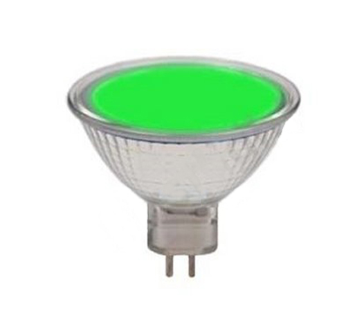 Halogen lamp MR16 50mm 20W 12V GU5.3 38° green