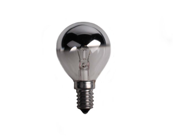 Kopspiegellamp 15W E14 230V zilver
