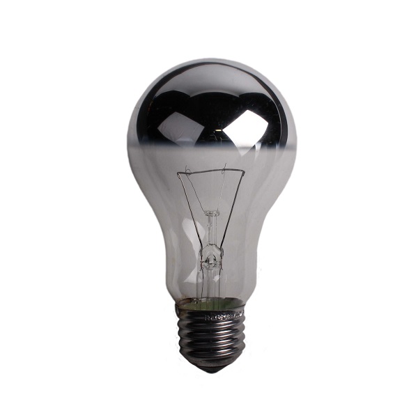 Bellight kopspiegellamp 60W E27 230V A60 zilver