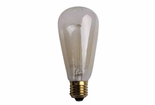 Classic Deco lamp 60W E27 240V 64x145mm helder/clear groot model