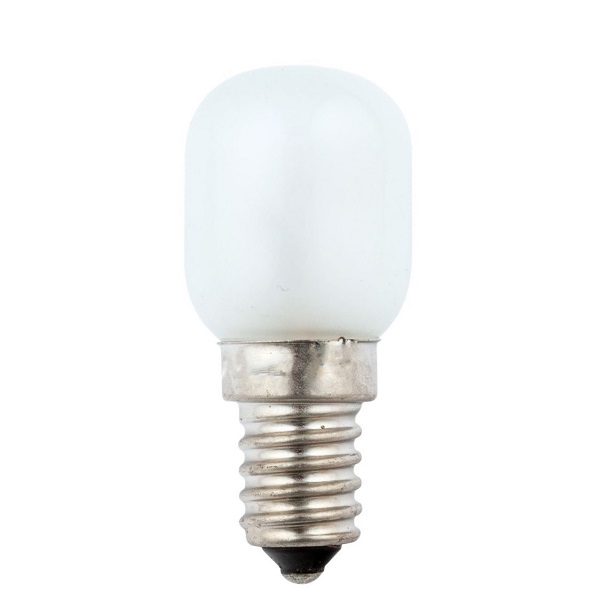 Schakelbordlamp 15W E14 230V T26 26x57mm mat