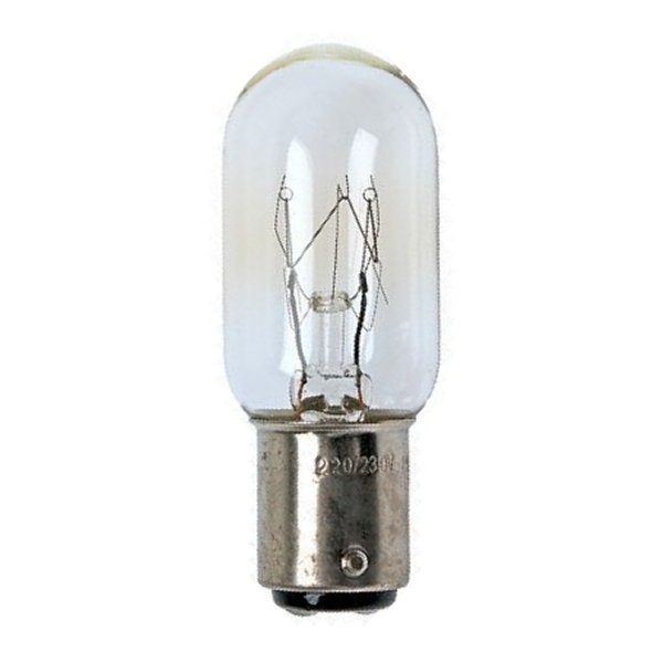 Buislamp 25W Ba15d 230V 22x58mm helder