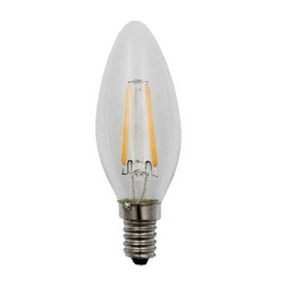 SPL filament LED kaarslamp 1,5W E14 230V 2500K kleur 925 helder dimbaar