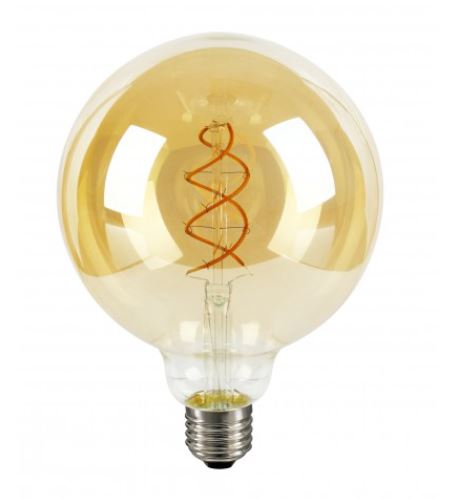Civilight Gold & flexLED filament LED globelamp 125mm 4W E27 2200K 220-240V 2200K kleur 822 goud dimbaar
