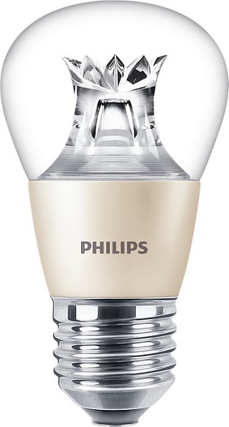 Philips Master LED kogellamp DT 5,5W=40W E27 240V 2700K-2200K kleur 827-822 P48 helder DimTone dimbaar
