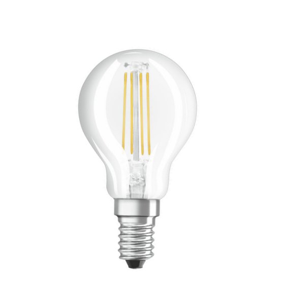 Osram Parathom Classic P filament LED kogellamp 4W=40W E14 220V-240V 2700K kleur 827 helder niet dimbaar