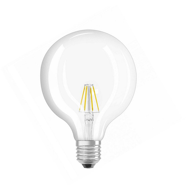 Osram Parathom filament LED globelamp 125mm 4W=40W E27 220-240V 2700K kleur 827 helder niet dimbaar