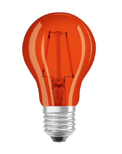 Osram Star Deco Classic A filament LED normaallamp 1,6W=15W 515 E27 220V-240V oranje niet dimbaar