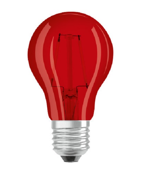 Osram Star Deco Classic A filament LED normaallamp 1,6W=15W 530 E27 220V-240V rood niet dimbaar