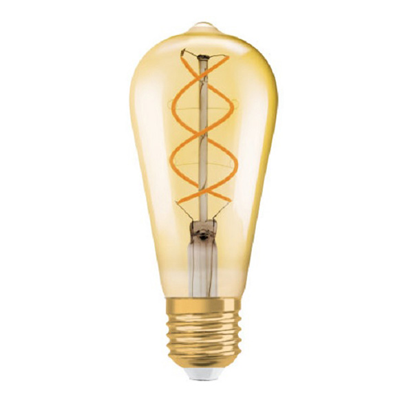 Osram Vintage flexLED filament Edison ST64 LEDlamp RF1906 4W E27 230V 820 2000K goud niet dimbaar