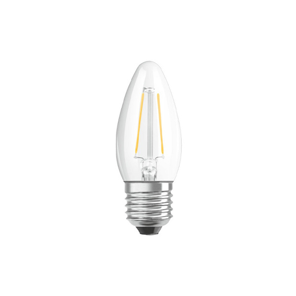 Osram Parathom Retrofit Classic B filament LED kaarslamp 5W=40W E27 220V-240V 2700K kleur 827 B35 helder dimbaar