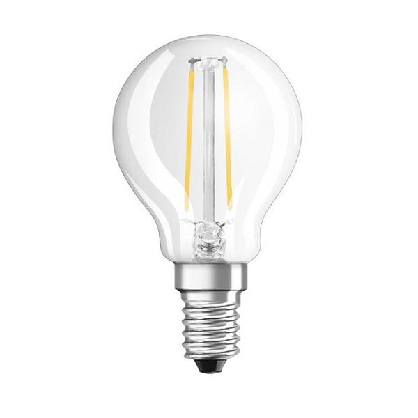 Osram Parathom Retrofit Classic P filament LED kogellamp 2,5W=25W E14 220V-240V 2700K kleur 827 helder niet dimbaar