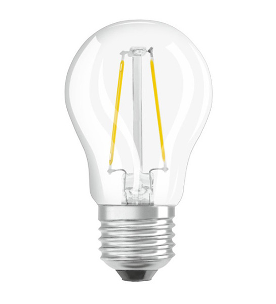 Osram Parathom Retrofit Classic P filament LED kogellamp 2,5W=25W E27 220V-240V 2700K kleur 827 helder niet dimbaar
