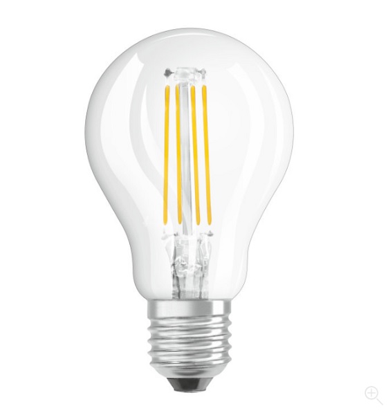 Osram Parathom Retrofit Classic P filament LED kogellamp 4,5W E27 220V-240V 2700K kleur 827 helder dimbaar