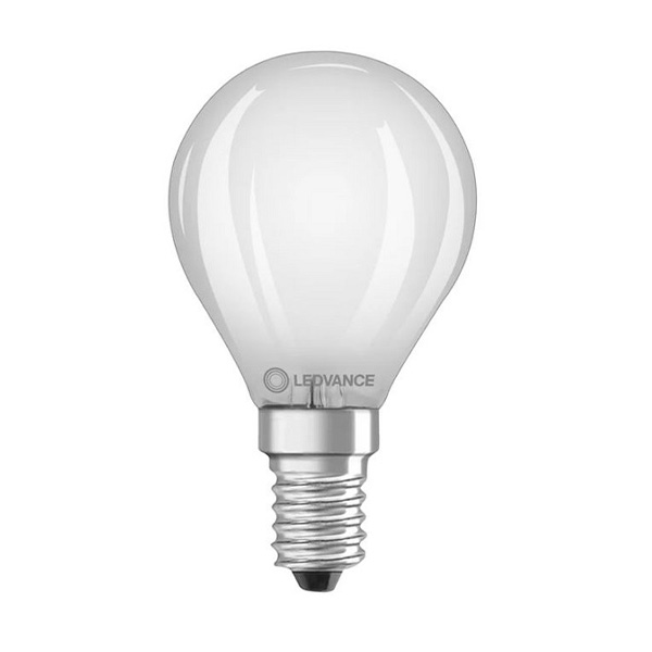 Ledvance Performance Class Classic P filament LED kogellamp 2,5W=25W E14 220V-240V 827 2700K mat niet dimbaar