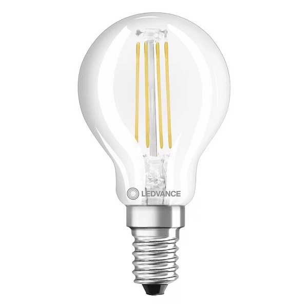 Ledvance Performance Class Classic P filament LED kogellamp 4,8W=40W E14 220V-240V 827 2700K helder dimbaar