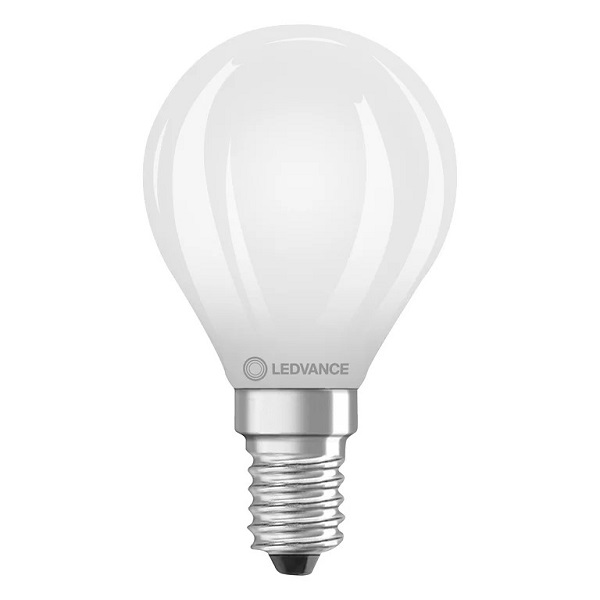 Ledvance Performance Class Classic P filament LED kogellamp 2,8W=25W E14 220V-240V 827 2700K mat dimbaar