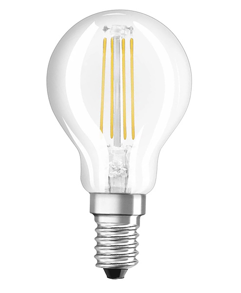 Osram Parathom Retrofit Classic P filament LED kogellamp 6,5W=60W E14 220V-240V 2700K kleur 827 helder niet dimbaar