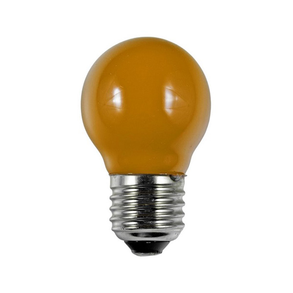 SPL filament LED kogellamp 1W E27 230V oranje niet dimbaar