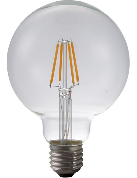 SPL filament LED globelamp 95mm 4W E27 230V 2200K kleur 922 helder dimbaar