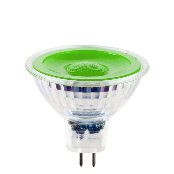 SPL LEDspot 5W MR16 12V AC-DC groen 38° niet dimbaar