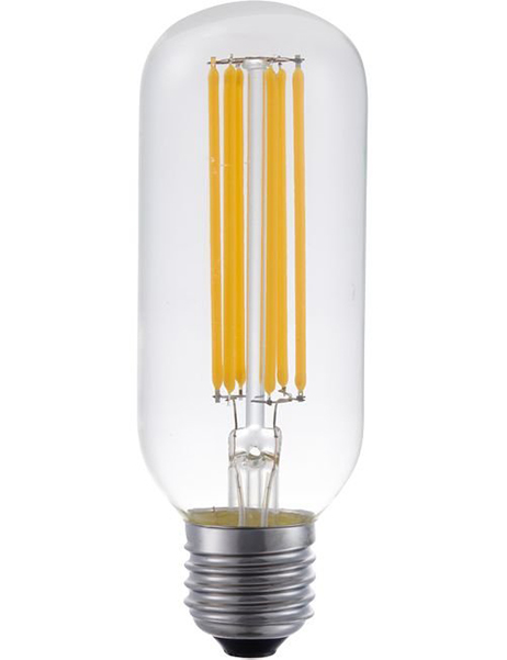 SPL filament LED buislamp 6,5W E27 230V 2500K kleur 925 45x130mm helder dimbaar