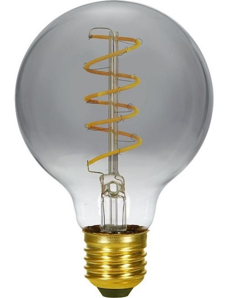 SPL flexLED filament LED globelamp 80mm AX 4W E27 230V 922 2200K smoke dimbaar