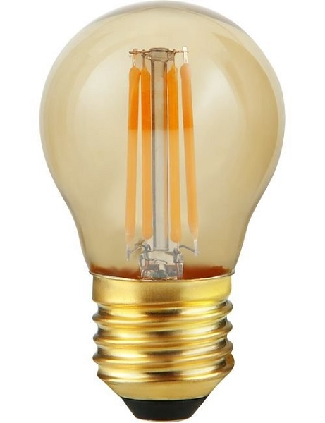 SPL filament LED kogellamp 4W=26W E27 230V 922 2200K goud dimbaar