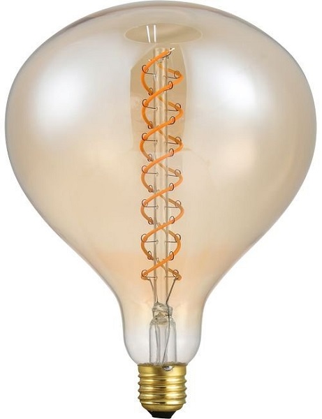 SPL Big Flex XXL R160 filament LEDlamp 6W E27 230V 920 2000K goud dimbaar
