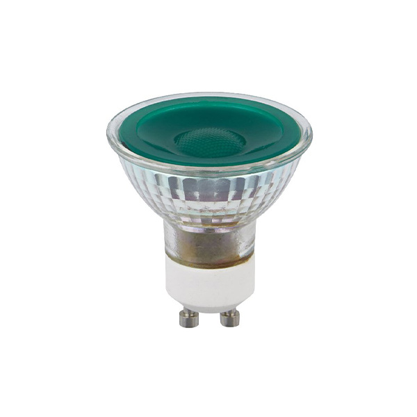 SPL LEDspot MR16 5W GU10 230V groen 38° dimbaar
