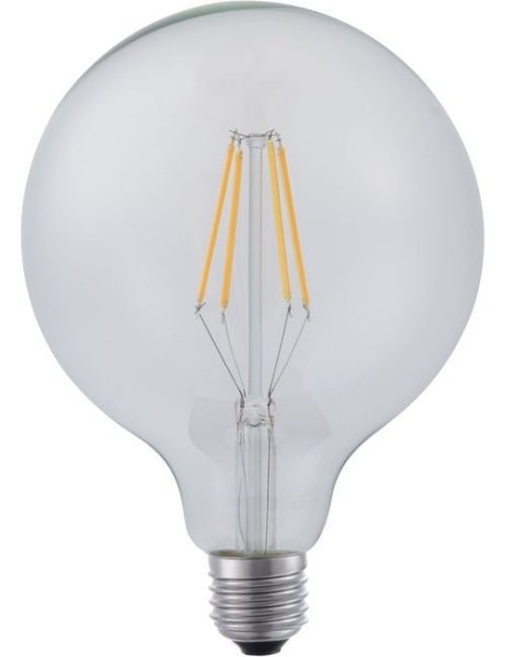 SPL filament LED globelamp 125mm 8W E27 230V 2700K kleur 827 helder dimbaar