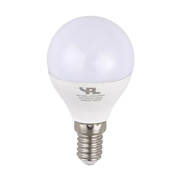 SPL LED kogellamp DimToWarm 3W=25W E14 230V 2700K-2000K kleur 927 opaal dimbaar
Dim to warm, kleurtemperatuur verschuift van warmwit (2700K) naar zeer warmwit (2000K) bij volledig dimmen