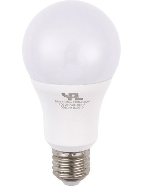 SPL LED normaallamp DimToWarm 14W=75W E27 230V 2700K-2000K kleur 927-920 opaal dimbaar
Dim to warm, kleurtemperatuur verschuift van warmwit (2700K) naar zeer warmwit (2000K) bij volledig dimmen