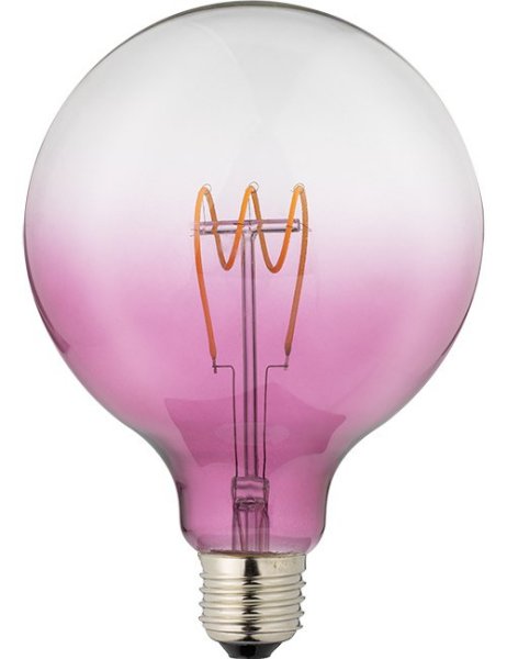 SPL flexLED filament LED globelamp 125mm 4W=20W E27 230V 2200K kleur 922 glas paars dimbaar
