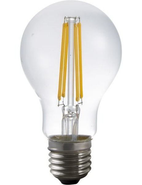 SPL filament LED normaallamp 8W=56W E27 230V 2200K kleur 822 helder dimbaar