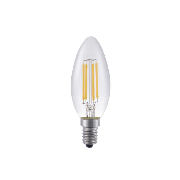 SPL filament LED kaarslamp 4W E14 230V 2200K kleur 822 helder dimbaar