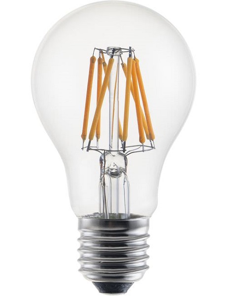 SPL filament LED DTW normaallamp 6W E27 230V 2700-2200K kleur 927-922 helder dimbaar