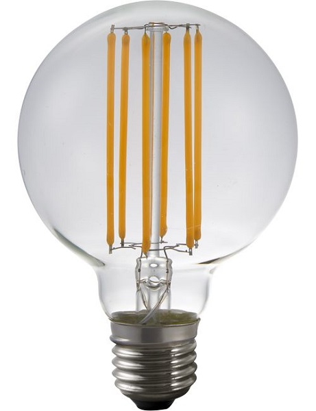 SPL filament LED globelamp 80mm 5,5W E27 230V 2500K kleur 925 helder dimbaar