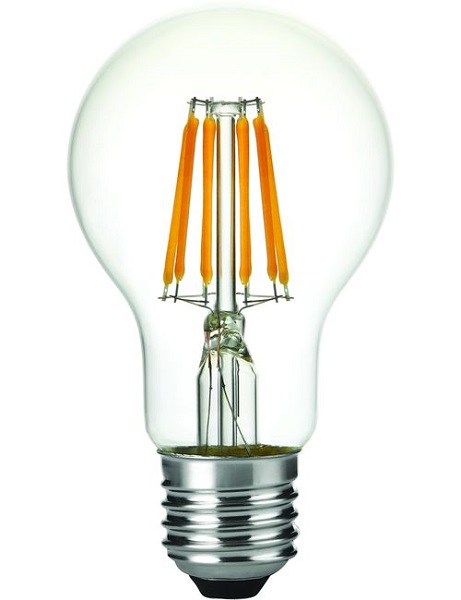 SPL filament LED normaallamp 6,5W=50W E27 230V 2500K kleur 925 helder dimbaar