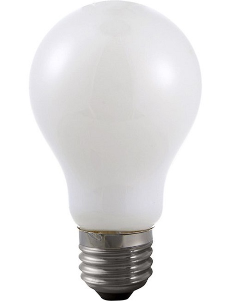 SPL filament LED normaallamp 6W=40W E27 230V 2500K kleur 925 opaal dimbaar