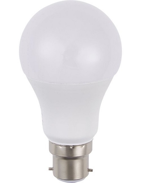 SPL LED normaallamp 5,5W=48W Ba22d 12V-60V 830 3000K opaal niet dimbaar