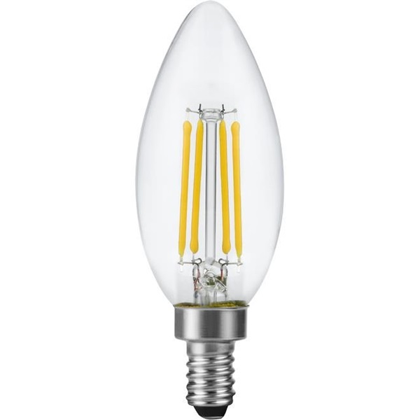 SPL filament LED kaarslamp 4,4W E12 220V-240V 927 2700K helder dimbaar