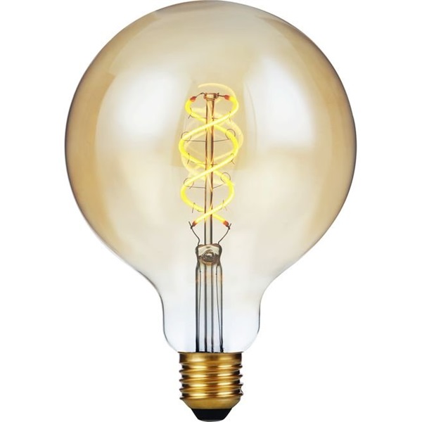 SPL Flex filament LED globelamp 125mm 5W E27 220V-240V 822 2200K goud dimbaar