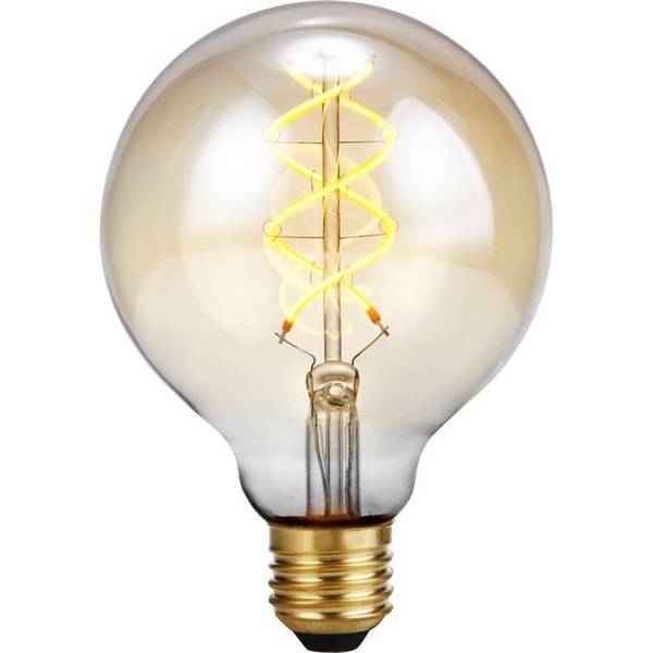 SPL Flex filament LED globelamp 95mm 5W E27 220V-240V 822 2200K goud dimbaar