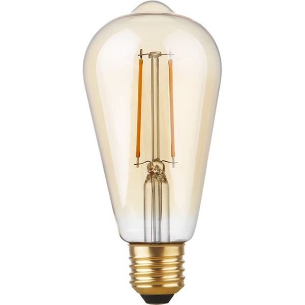 SPL filament LED Rustika ST64 lamp 2,9W E27 220V-240V 922 2200K goud dimbaar