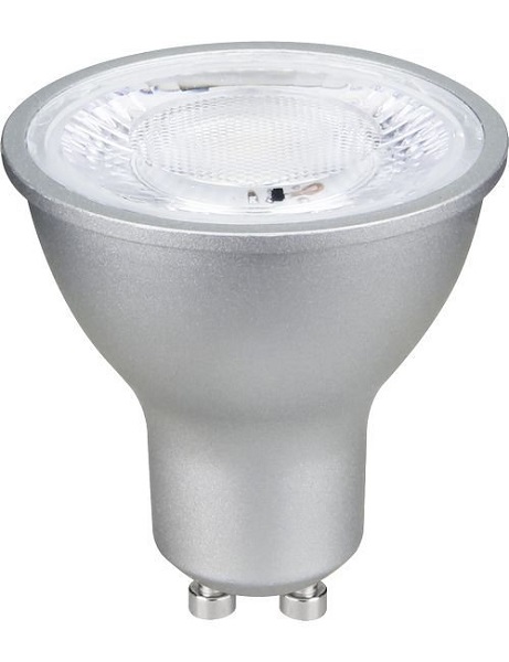 SPL LEDspot MR16 6W GU10 230V 827 2700K 40° zilver dimbaar