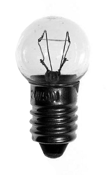Lamp E10 12V 6W 500mA 15x29mm