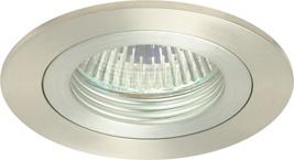 Smooth inbouwspot MR16 50W aluminium rond vast