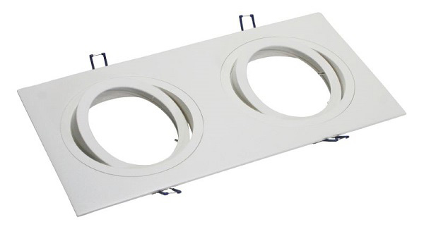 Tronix 148-035 armatuur 2xQR111 wit kantelbaar zonder lamphouder