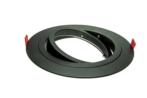 Tronix 148-033 armatuur QR111 rond zwart kantelbaar zonder lamphouder